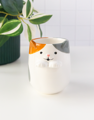 Ceramic Animals with Paws Tea Cup