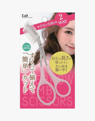 KAI Eyebrow Scissors with 2-Way Comb