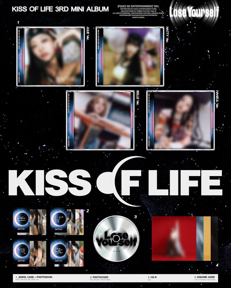 KISS OF LIFE - 3rd Mini Album [Lose Yourself] (Jewel Ver.) (4 Versions)