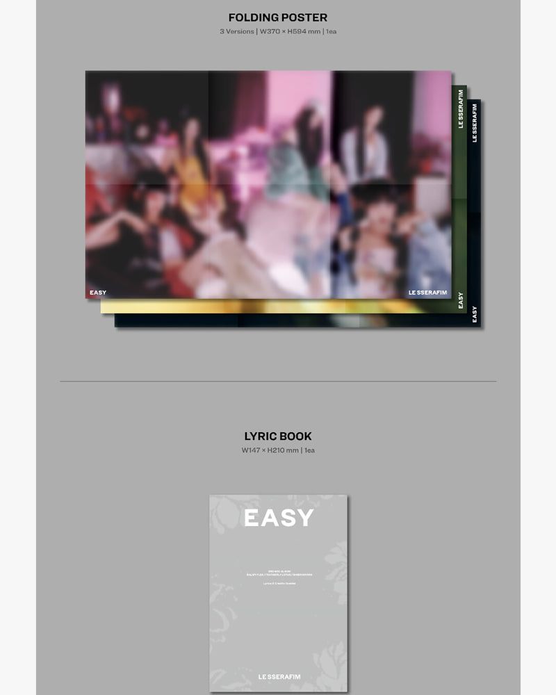 LE SSERAFIM - 3RD MINI ALBUM [EASY] (3 Versions)