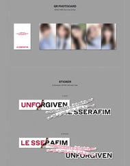 LE SSERAFIM - 1ST STUDIO ALBUM 'UNFORGIVEN' (WEVERSE ALBUMS VER.) (2 Versions)