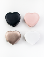 Leather Heart Shaped Jewelry Box