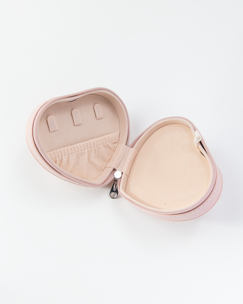 Leather Heart Shaped Jewelry Box