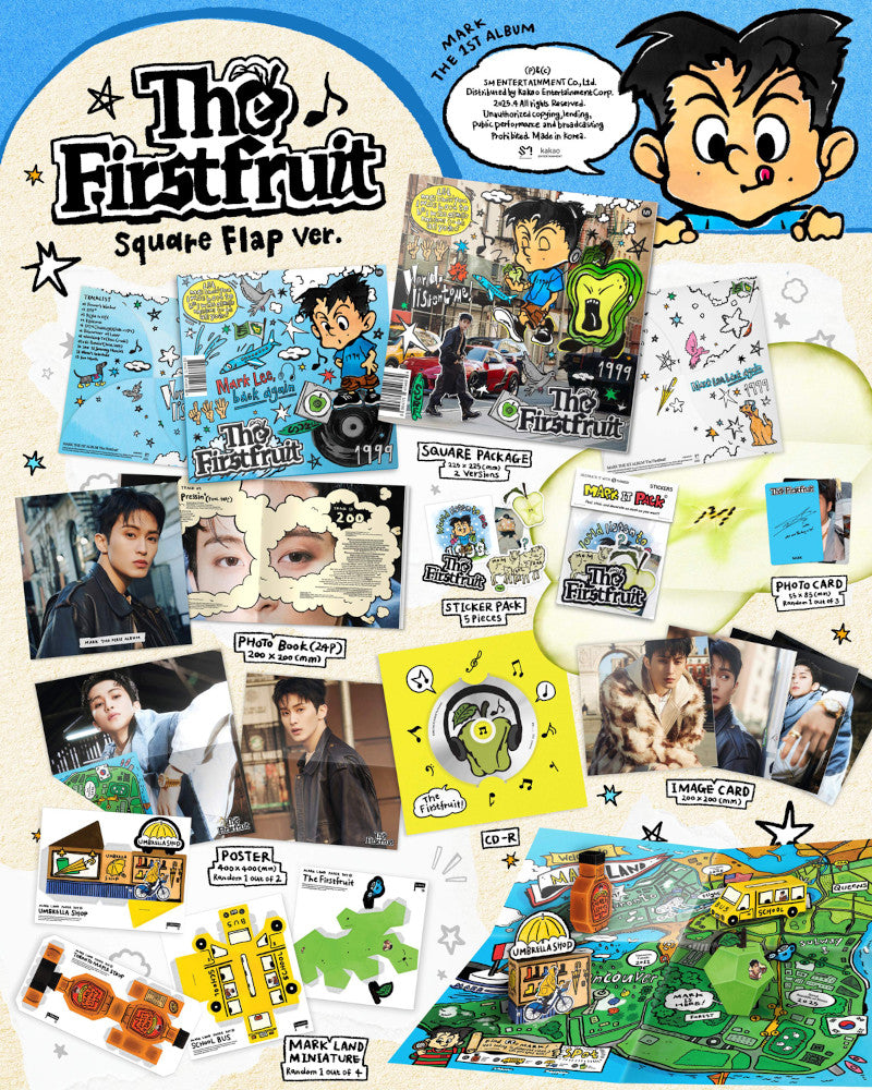 MARK - 1st Full Album [The Firstfruit] (Square Flap Ver.) (2 Versions)