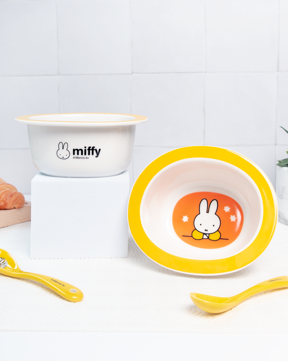 Miffy Ceramic Coloured Edge Bowl