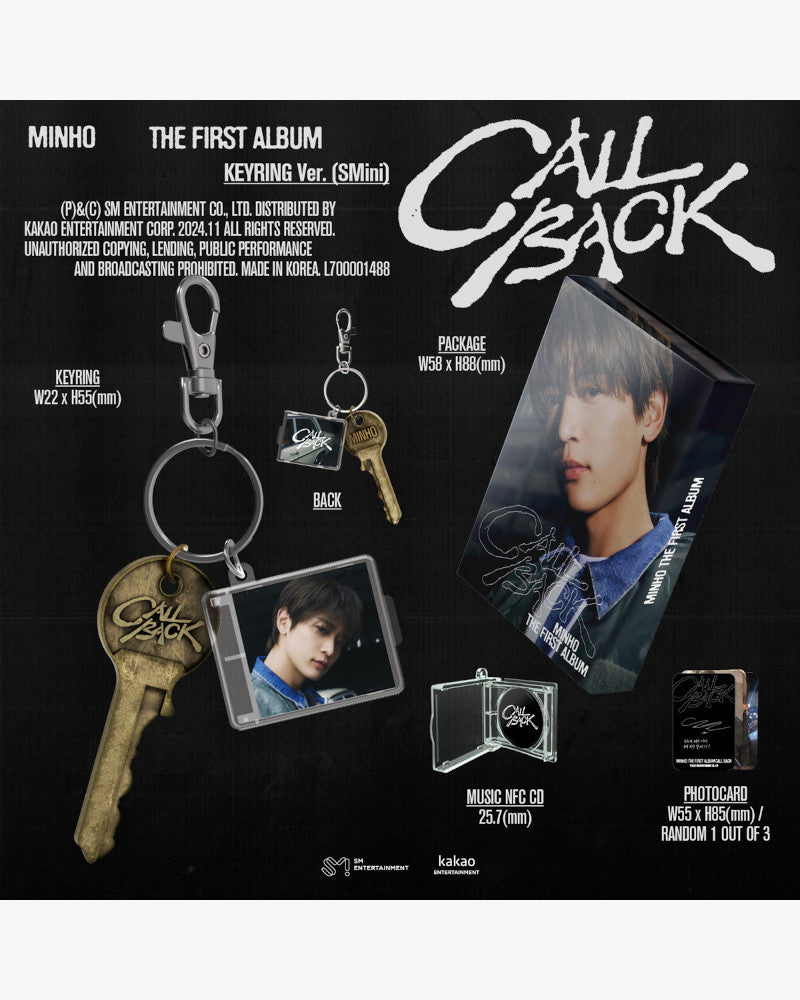 MINHO (SHINee) - 1st Full Album [CALL BACK] (Keyring Ver.)