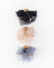 Mini Bow Hair Claw Clip