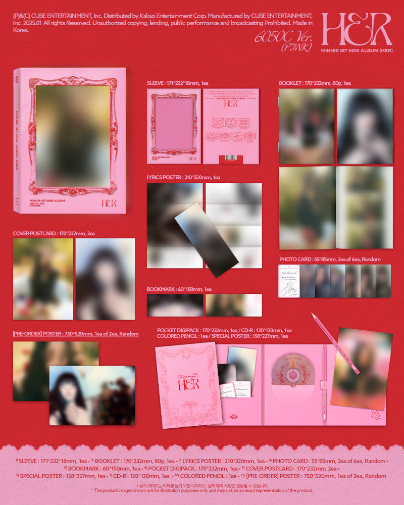 Minnie ((G)I-DLE) - 1st mini album [HER] (2 Versions)