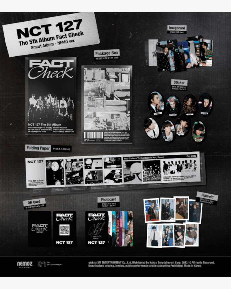 NCT 127 - 5TH ALBUM [Fact Check] (QR Ver.) (8 Versions - Random)