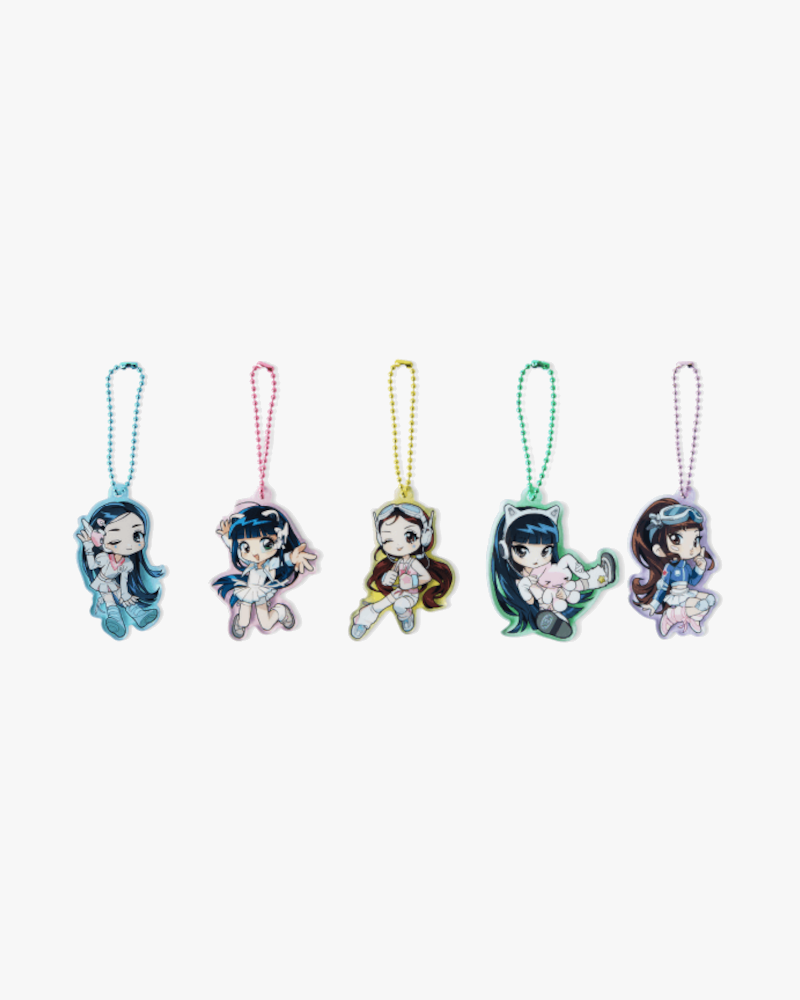 Porte-clés NewJeans GET UP en acrylique