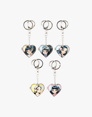 Porte-clés miroir en métal NewJeans GET UP
