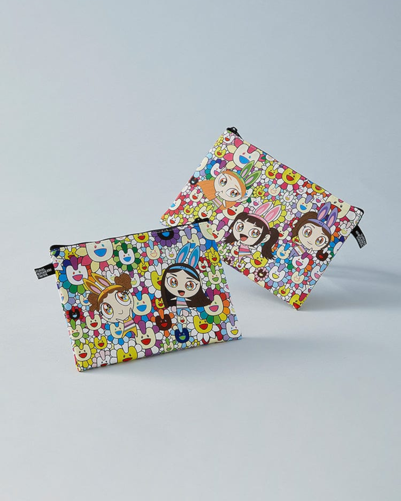 Pochette à motifs NewJeans x MURAKAMI (fleur)
