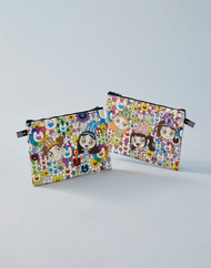 Pochette à motifs NewJeans x MURAKAMI (fleur)