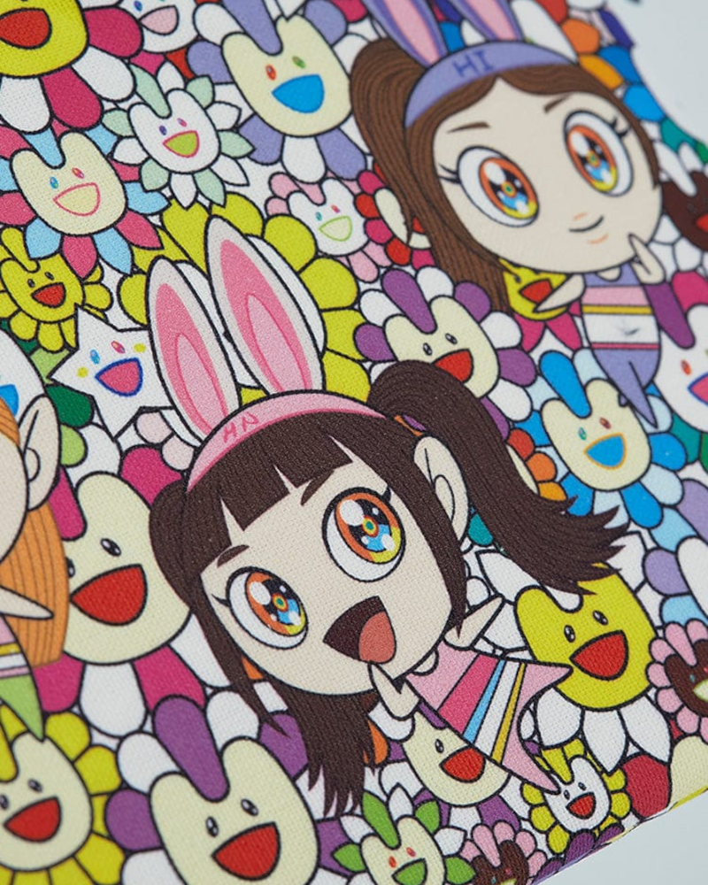 Pochette à motifs NewJeans x MURAKAMI (fleur)