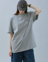 T-shirt NewJeans x MURAKAMI (gris chiné)