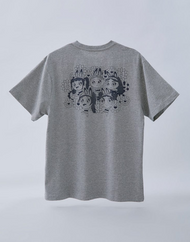 T-shirt NewJeans x MURAKAMI (gris chiné)