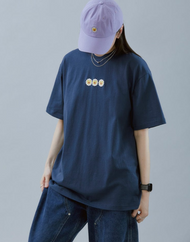 T-shirt NewJeans x MURAKAMI (bleu marine)