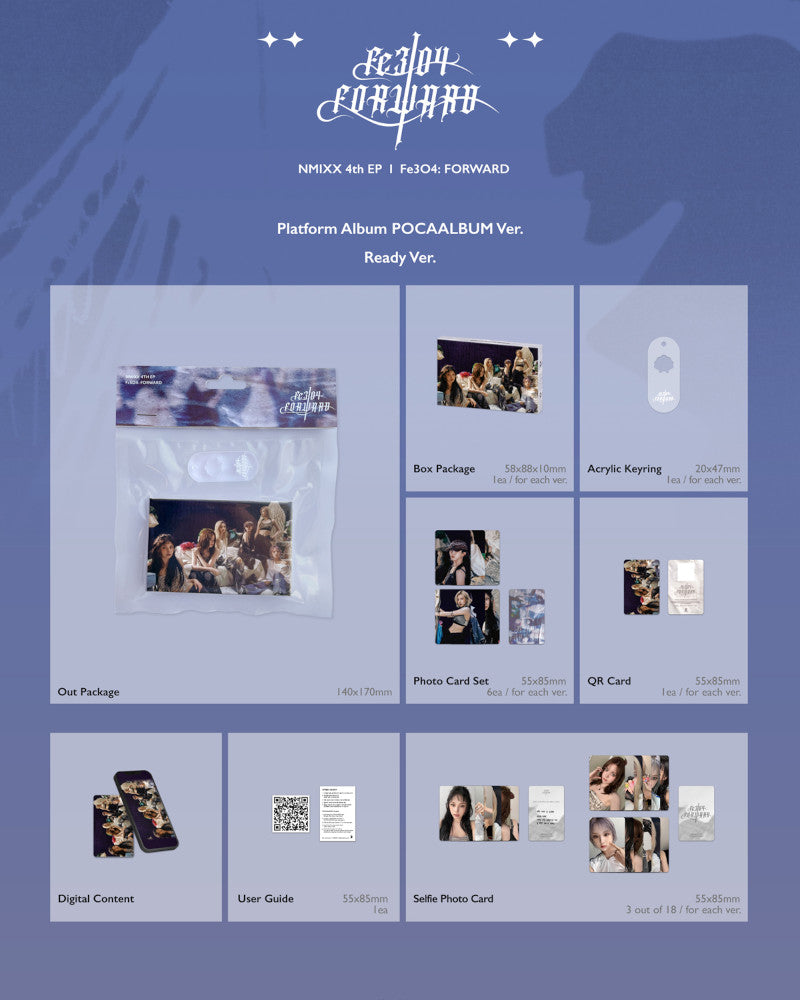 NMIXX - 4th mini album [Fe3O4: FORWARD] (Platform Album POCAALBUM Ver.) (2 Versions)