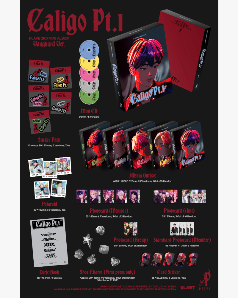 PLAVE - 3rd mini album 'Caligo Pt.1' (Vanguard Ver.) (5 Versions)