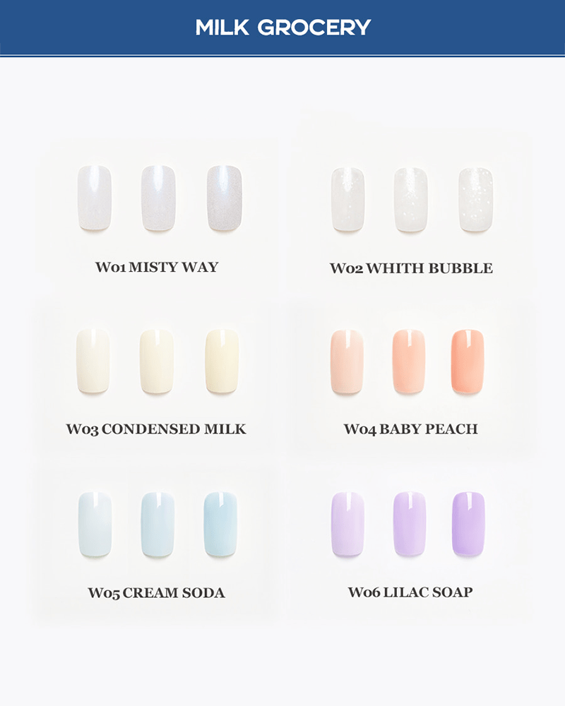 rom&nd Mood Pebble Nail: Milk Grocery