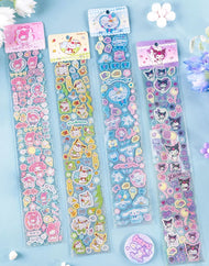 Sanrio© Characters Flower Days Glitter Sticker Sheet