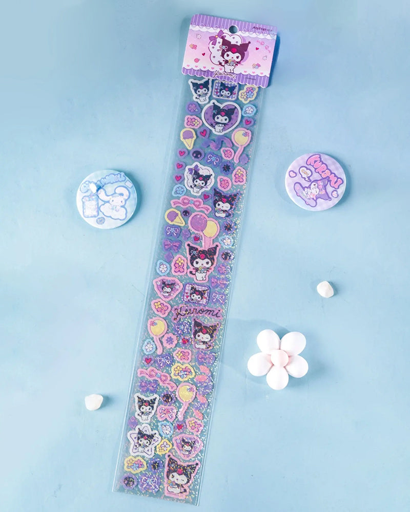 Sanrio© Characters Flower Days Glitter Sticker Sheet