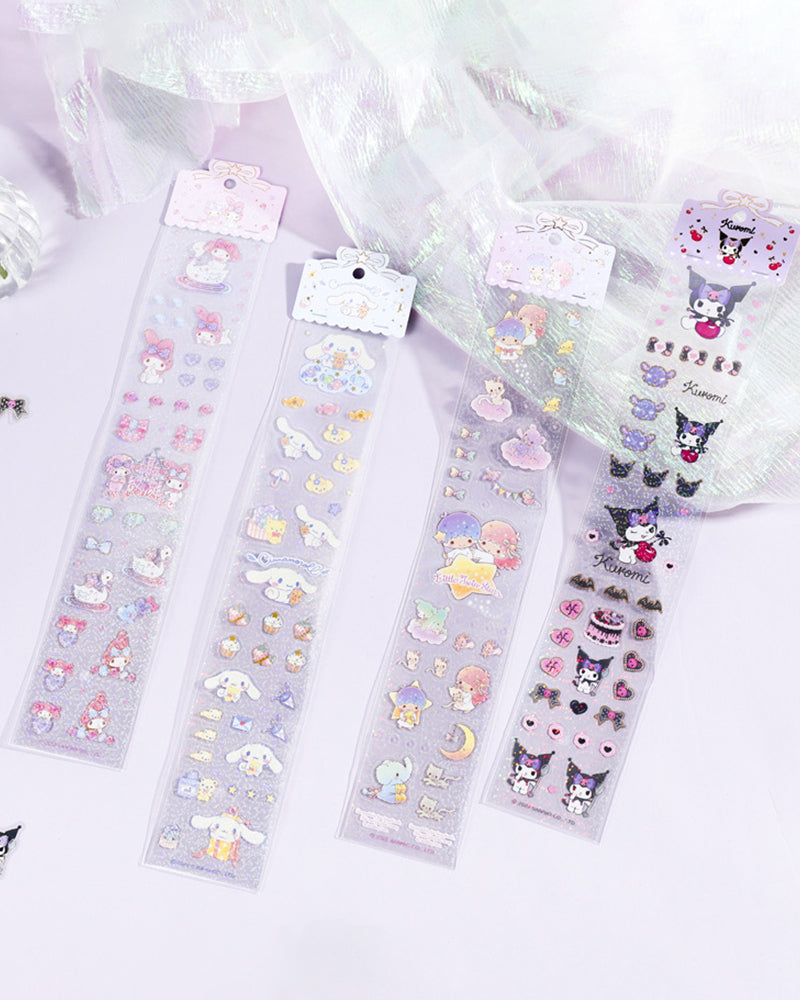 Sanrio© Characters Wonderful Time Glitter Sticker Sheet