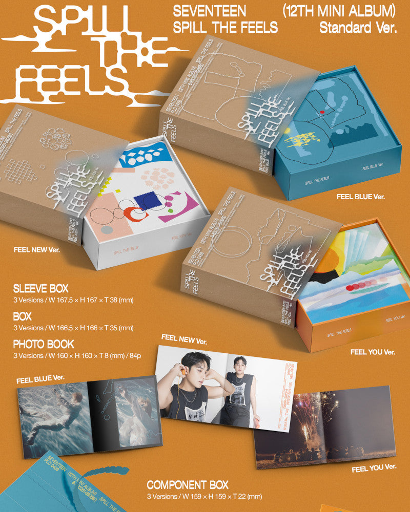 SEVENTEEN - 12th Mini Album [SPILL THE FEELS] (3 Versions)