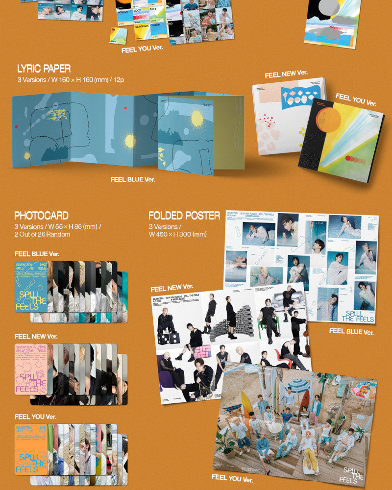 SEVENTEEN - 12th Mini Album [SPILL THE FEELS] (3 Versions)