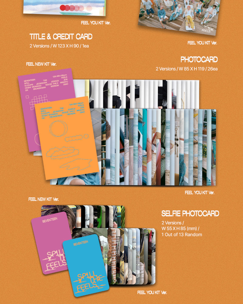 SEVENTEEN - 12th Mini Album [SPILL THE FEELS] (KiT Ver.) (2 Versions)