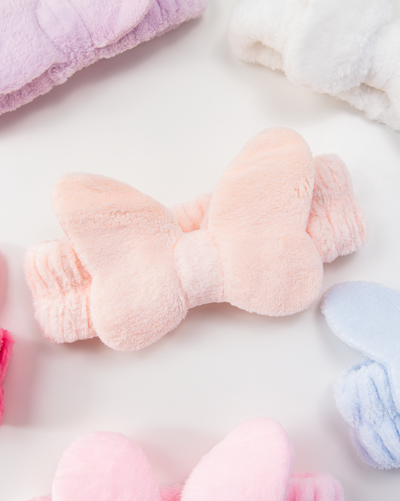 Soft Bow Face Wash Headband