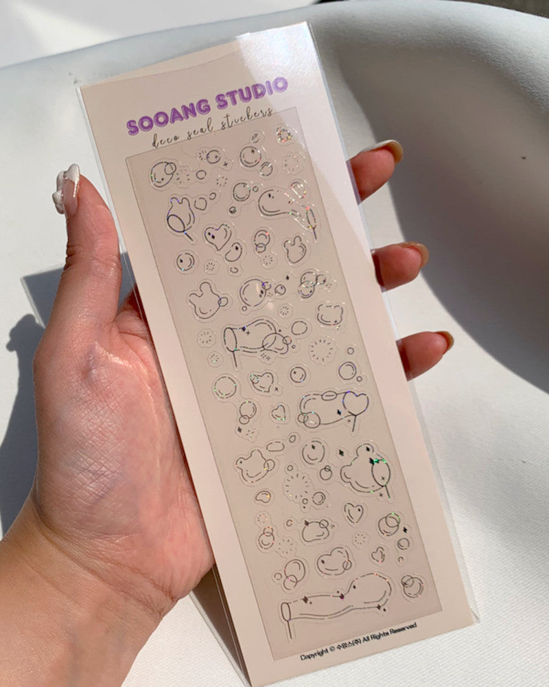 SOOANG STUDIO Soap Bubbles Sticker Sheet