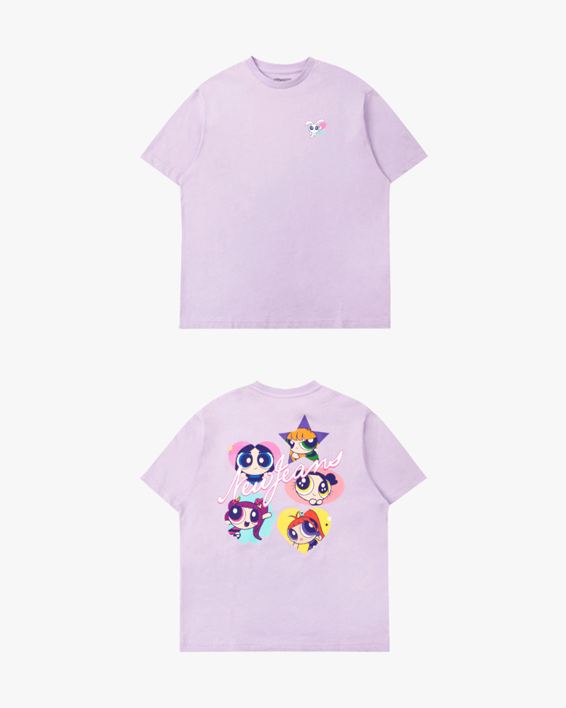 T-SHIRT À MANCHES COURTES THE POWERPUFF GIRLS X NJ (VIOLET CLAIR)