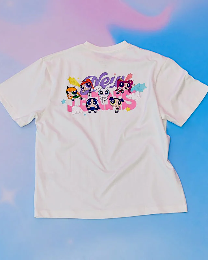 T-SHIRT À MANCHES COURTES THE POWERPUFF GIRLS X NJ (BLANC)