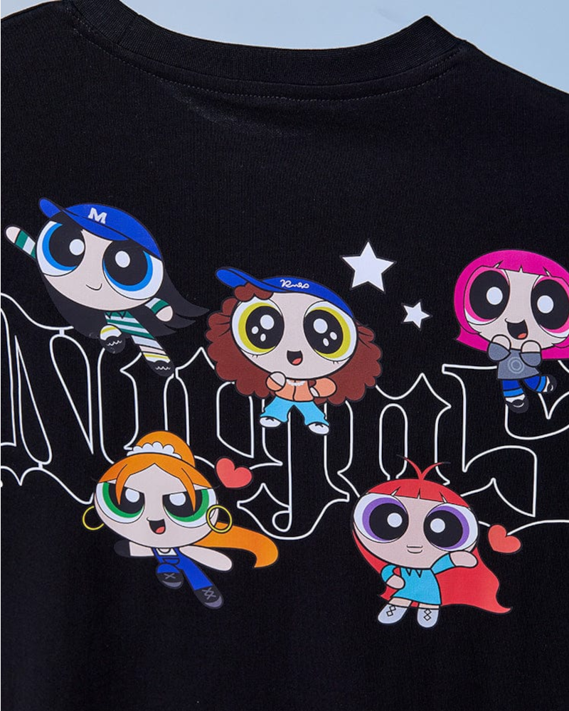 T-SHIRT LES SUPER NANAS x NJ (NOIR)