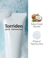 Torriden DIVE-IN Low Molecular Hyaluronic Acid Cleansing Foam