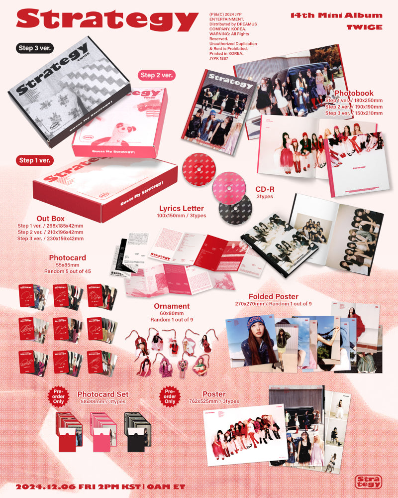 TWICE - 14th Mini Album [STRATEGY] (3 Versions)