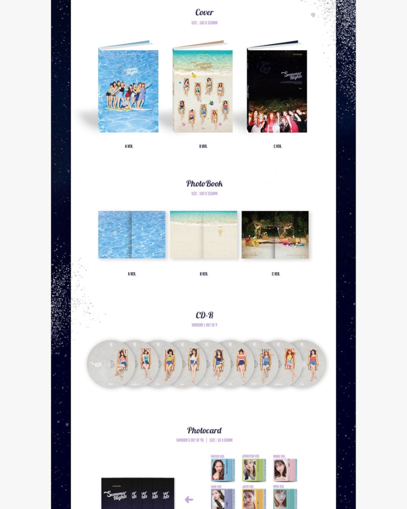 TWICE - 2nd Special Album [Summer Nights] (3 Versions)