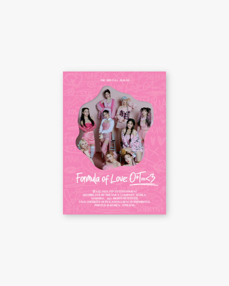 TWICE - 3rd Album [FORMULA OF LOVE: O+T=<3] (4 VERSIONS)