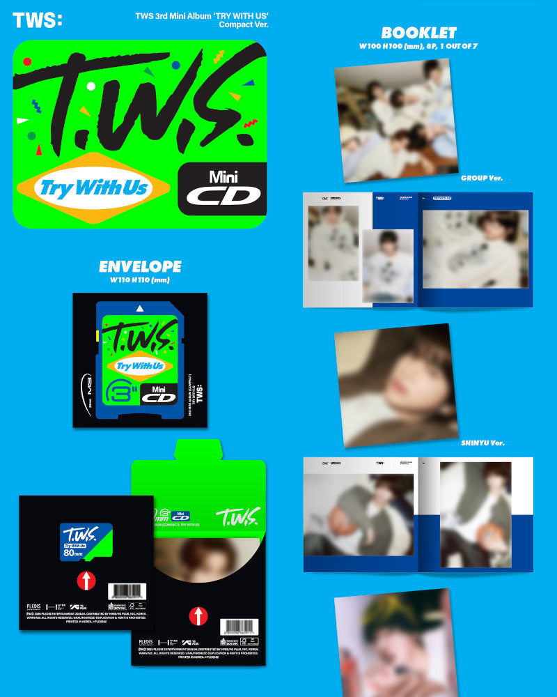 TWS - 3rd mini album ‘TRY WITH US’ (Compact Ver.) (7 Random Versions)