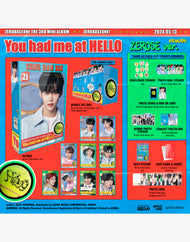 ZEROBASEONE - 3RD MINI ALBUM [You had me at HELLO] (ZEROSE Ver.) (9 Versions)