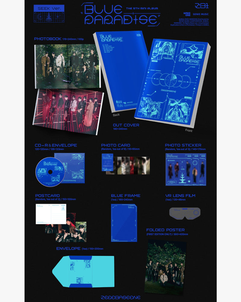 ZEROBASEONE - 5ème mini album [BLUE PARADISE] (2 versions)