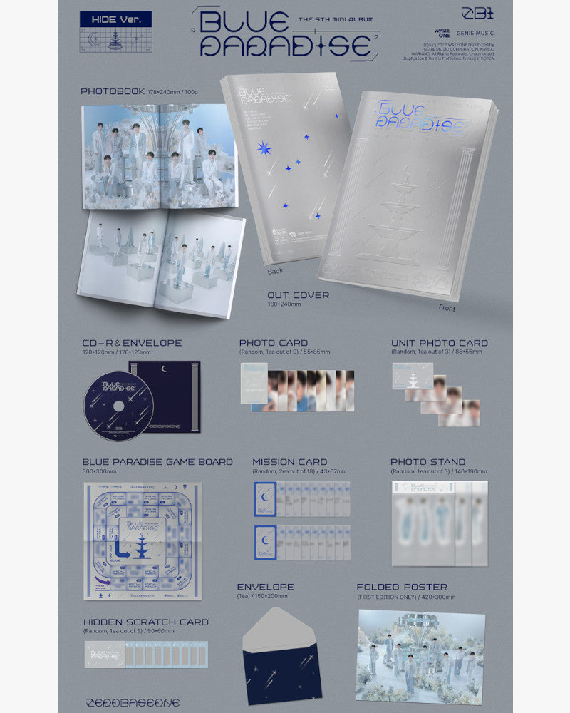 ZEROBASEONE - 5ème mini album [BLUE PARADISE] (2 versions)