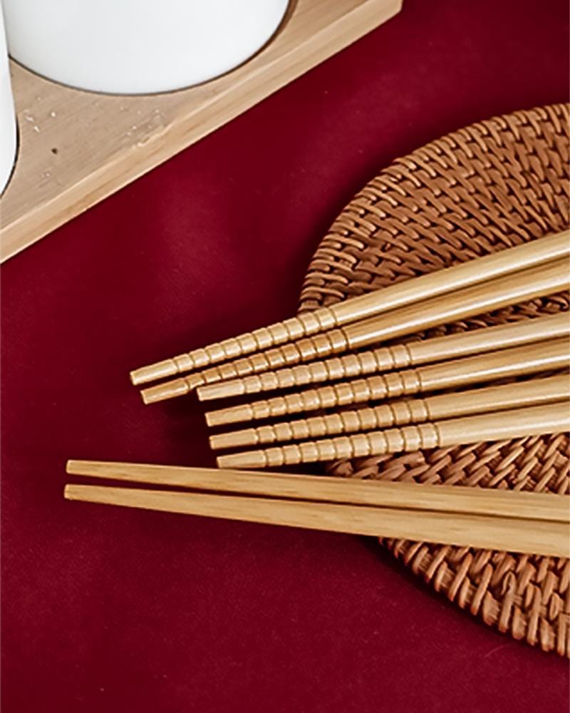 Brunch Date Bamboo Chopsticks Close Up