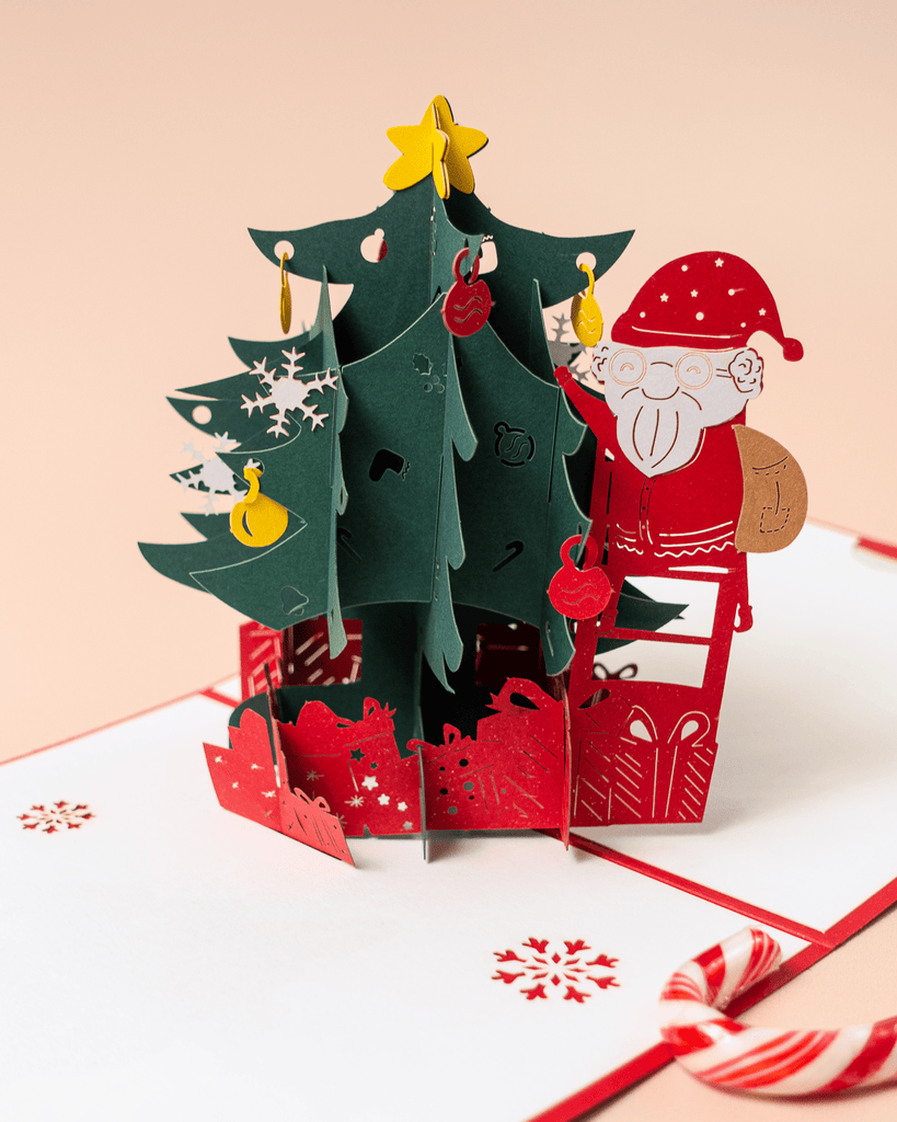 Christmas Tree and Gifts 3D Pop-Up Card