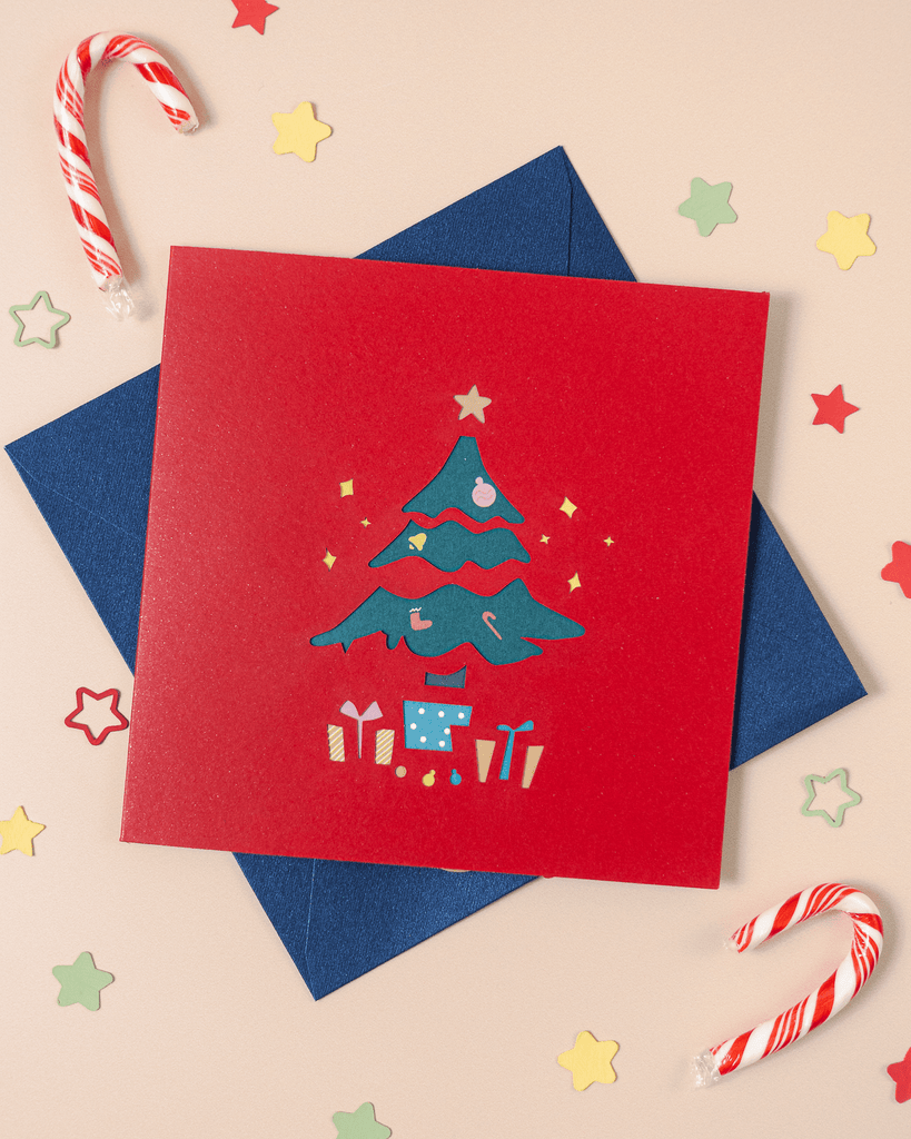 Christmas Tree And Ts 3d Pop Up Card – Sukoshi Mart