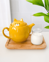 DECOLE Kannya Tiger Cat Ceramic Teapot