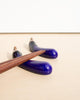 Japanese Eggplant Chopstick Holder with resting chopsticks