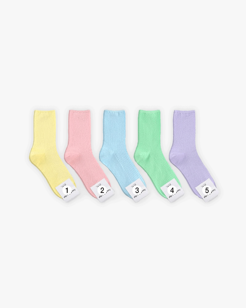 Pastel Pleat Socks – SUKOSHI MART