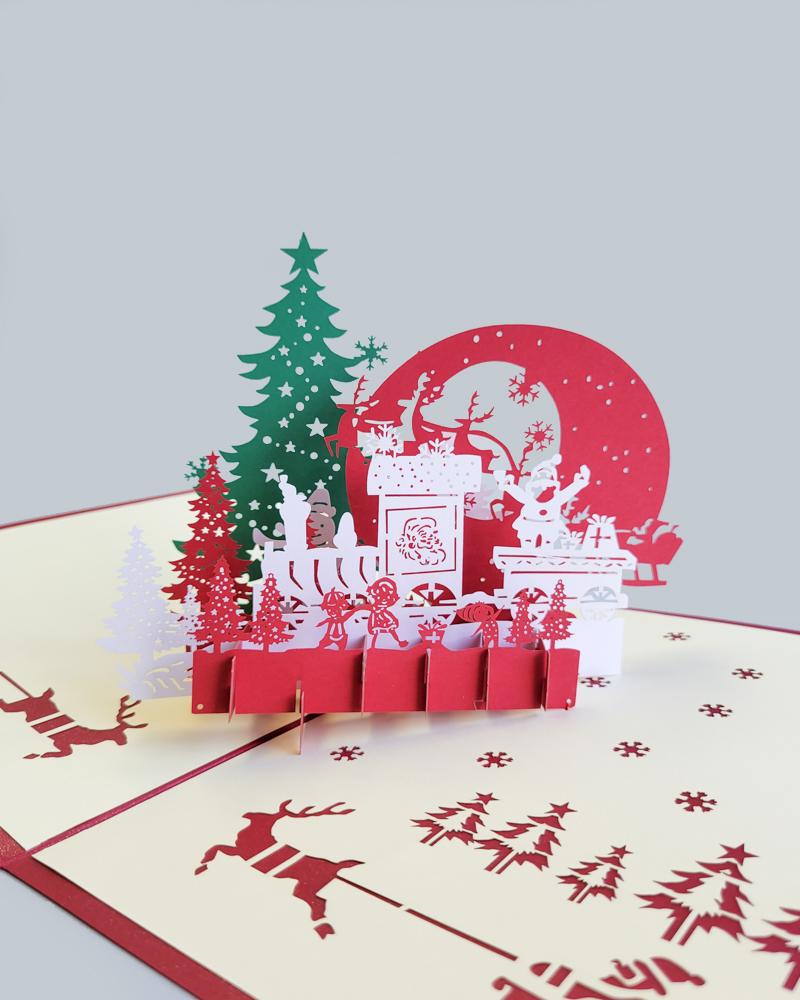 Santas Wonderland 3d Pop Up Card – Sukoshi Mart